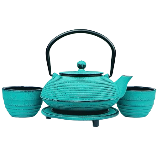Cast Iron Set, Turquoise