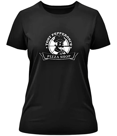Tony Pepperoni’s Pizza Shop™ t-shirt (Womens)